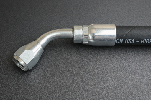 AN6 Female 45° Swivel Power Steering Hose Fitting for 3/8" Hose