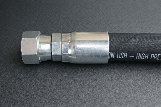 AN6 Female Straight Power Steering Hose Fitting for 3/8" Hose