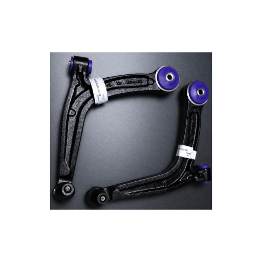 Abarth 500 / 595 Front Suspension Arms with Powerflex Road Series Bushes — Halogen Models, Pair