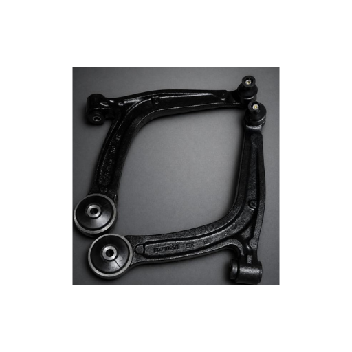 Abarth 500 / 595 Front Suspension Arms with Powerflex Black Series Bushes — Halogen Models, Pair