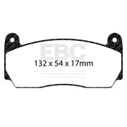 Abarth 500/595 EBC Big Brake Kit Pads