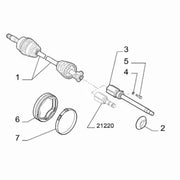 Abarth 500 595 Drive Shaft Collar