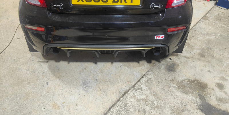 Abarth 500/595 Ragazzon Stainless Steel Rear Silencer Straight Pipe