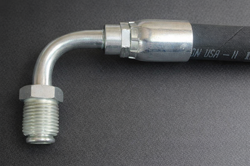 M16 90° Male Power Steering Hose Fitting for 3/8" Hose