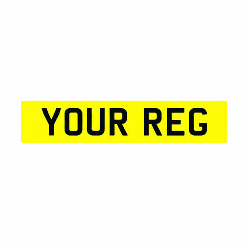 Stick On Number Rear Plate