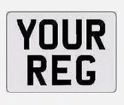 Stick On Reflective Number Plate BRT Motorsport