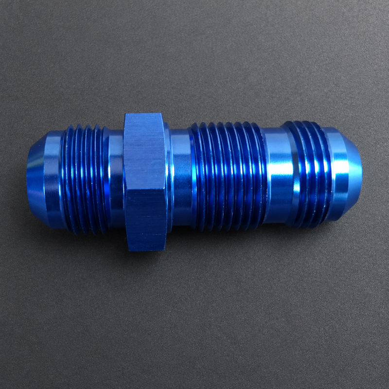 AN12 Bulkhead Fitting — Anodised Alloy
