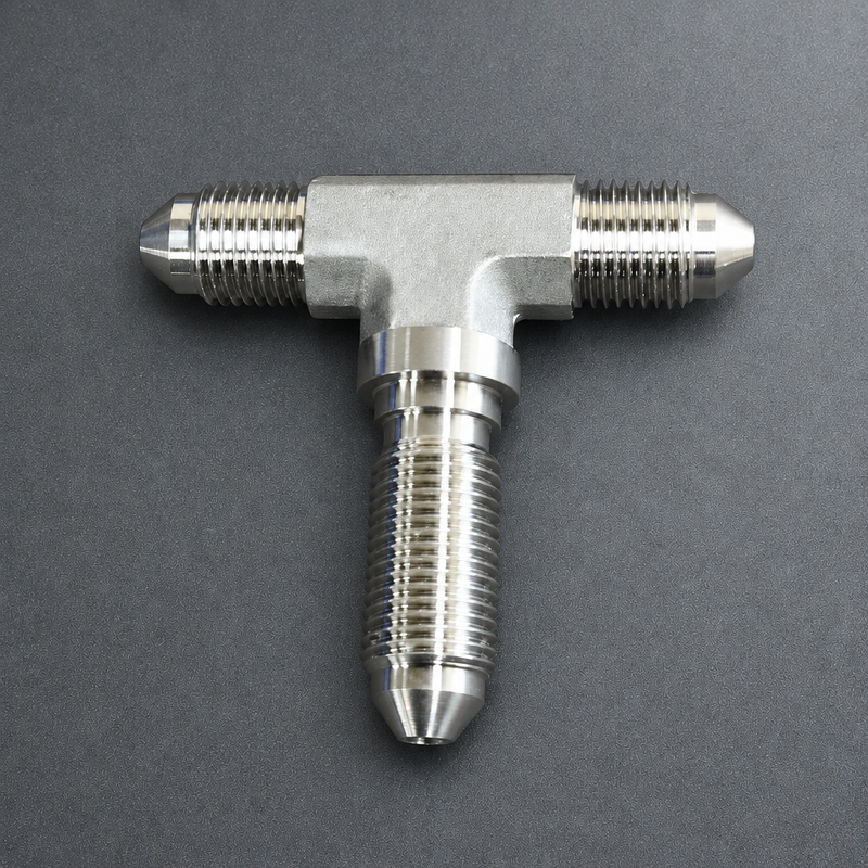 M10x1 Stainless Steel Bulkhead Brake Fitting Tee