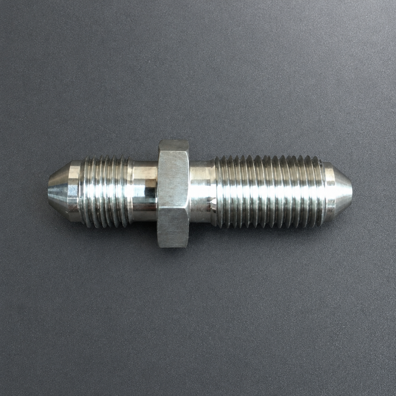 Stainless Steel Bulkhead Brake Fitting 3/8" UNF -3