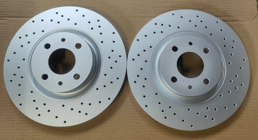 Abarth 500 595 Drilled Front Brake Discs 284mm