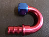 180° Bend Push On / Push Lock Alloy Hose Fitting  Available in sizes -6 , -8 , -10 , -12