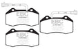 Abarth 595 Competizione Tributo Biposto EBC Yellowstuff Front Brake Pads