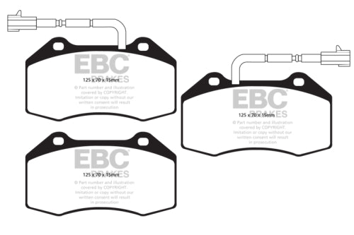 Abarth 595 Competizione Tributo Biposto EBC OEM Front Brake Pads