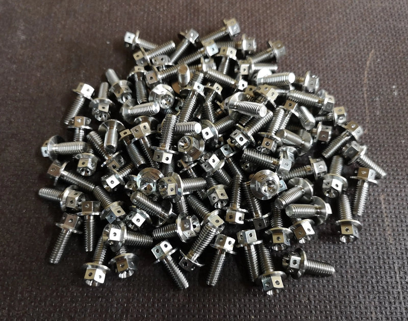 M6 x 15 Hex Head Titanium Flange Head Bolt