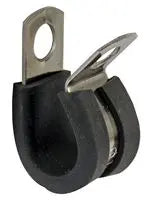 Rubber-Lined Stainless Steel P-Clip, 8mm BRT Motorsport