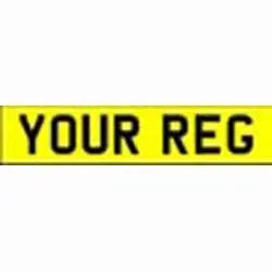 Stick On Rear Reflective Number Plate